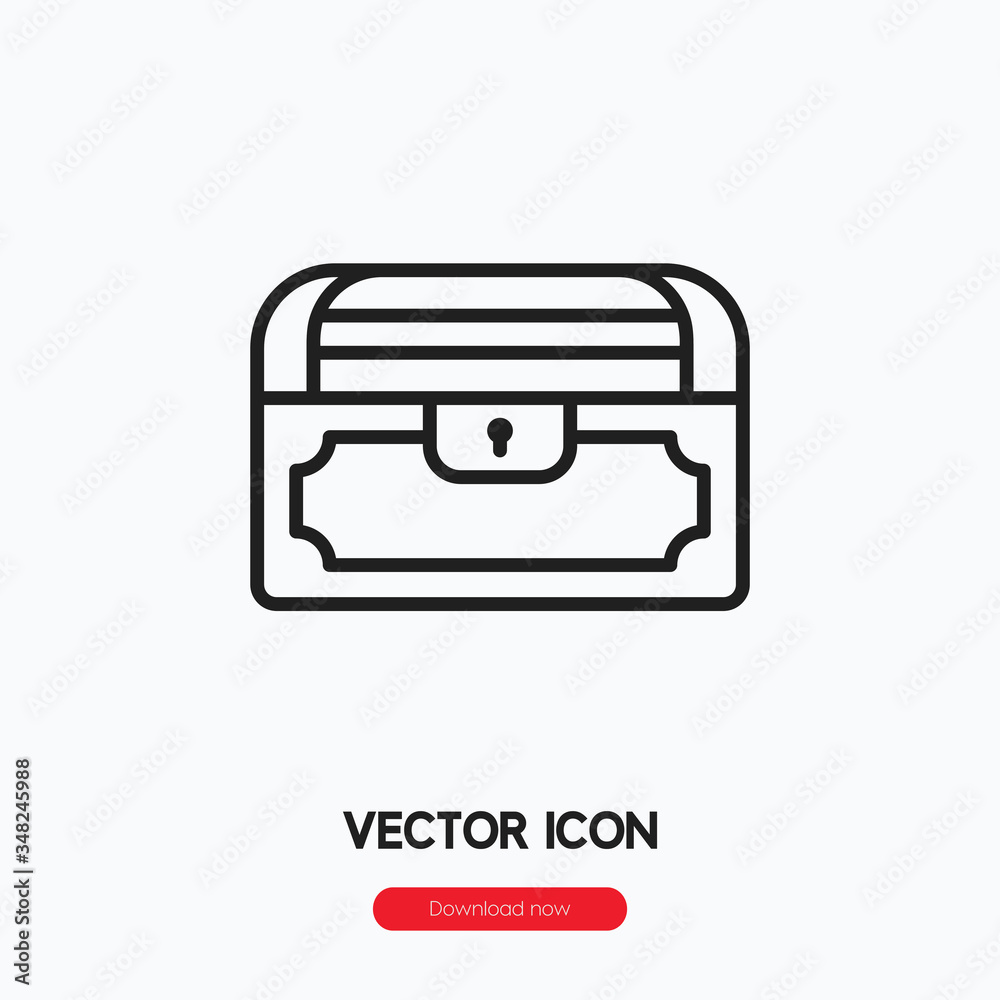 treasure icon vector. Linear style sign for mobile concept and web design. treasure symbol illustration. Pixel vector graphics - Vector. treasure icon vector. Linear style sign for mobile concept and web design. treasure symbol illustration. Pixel vector graphics - Vector.