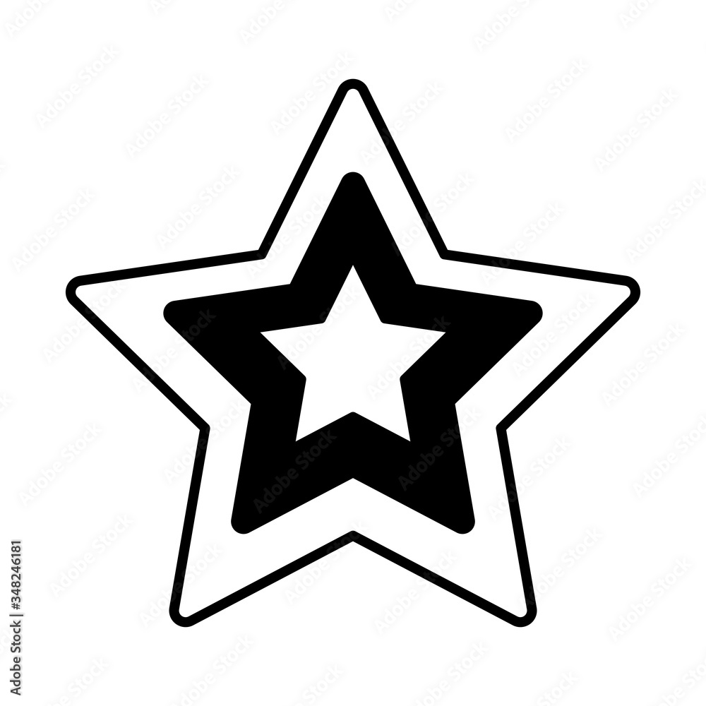 bastille day concept, star with france flag icon, line style bastille day concept, star with france flag icon, line style
