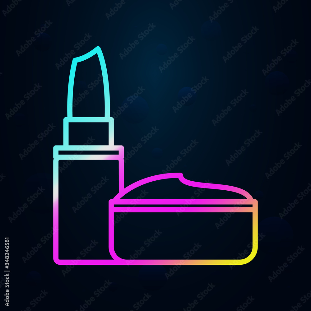 Obraz premium Cosmetics, mall, shopping nolan icon. Simple thin line, outline vector of mall icons for ui and ux, website or mobile application