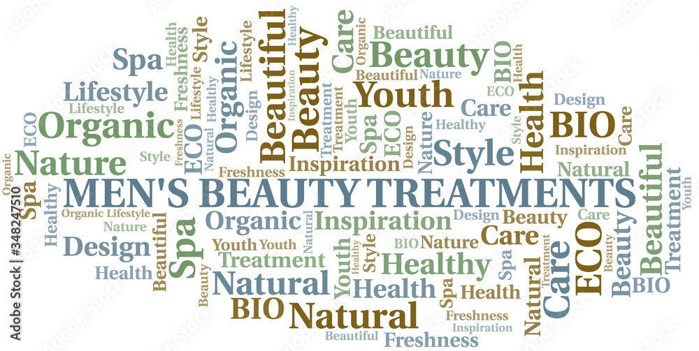 Mens Beauty Treatments word cloud collage made with text only. Mens Beauty Treatments word cloud collage made with text only.