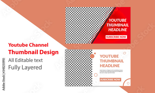 Thumbnail Design - vector l Size: 1280x720 pixel