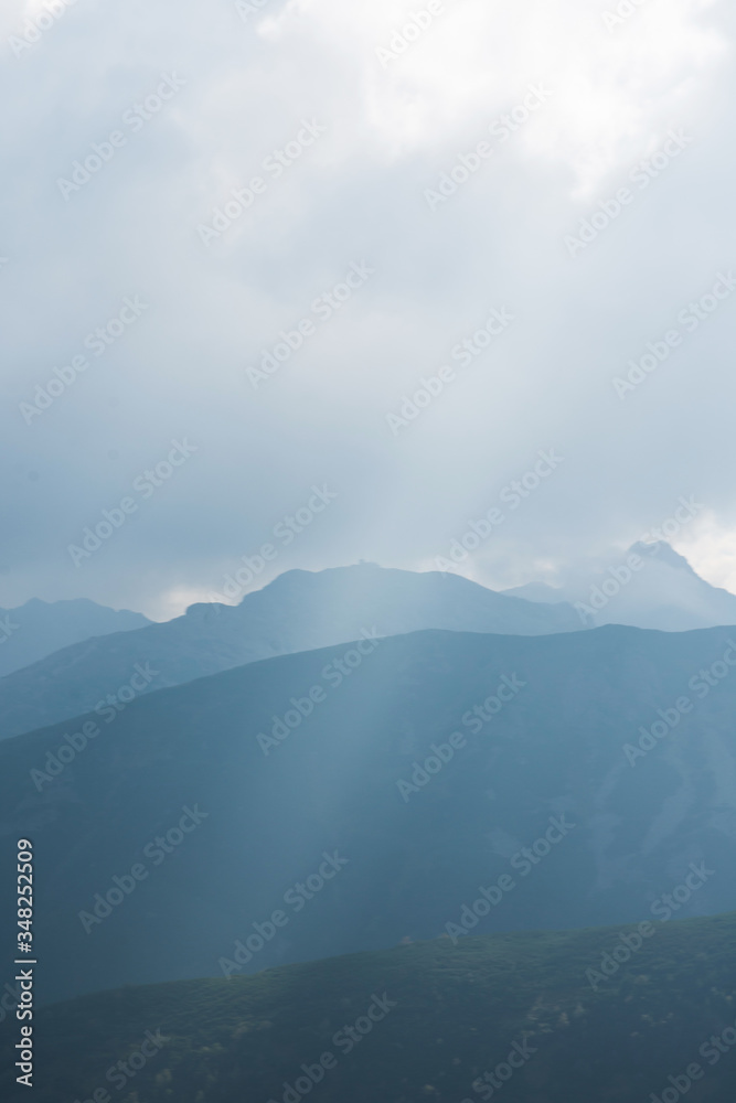 Polish Tatras during the summer day. Copy space