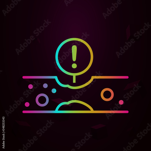 thrombus, disease, medical nolan icon Simple thin line, outline vector of Disease icons for ui and ux, website or mobile application