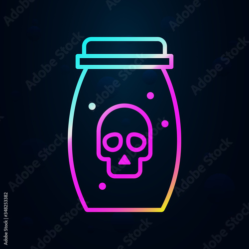 Poison, nasty outline nolan icon. Simple thin line, outline vector of nasty icons for ui and ux, website or mobile application