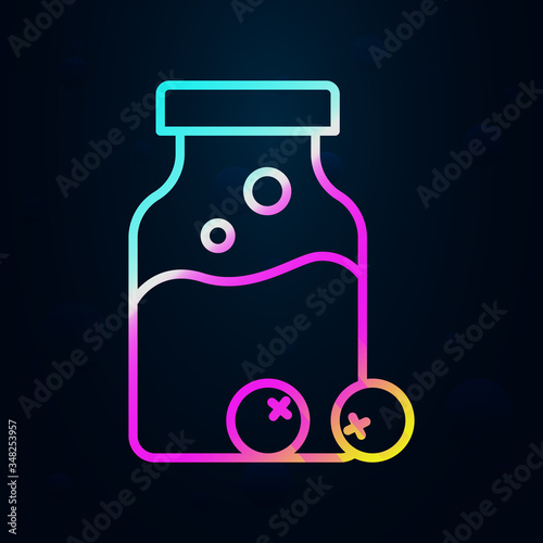 Eyeball, nasty outline nolan icon. Simple thin line, outline vector of nasty icons for ui and ux, website or mobile application