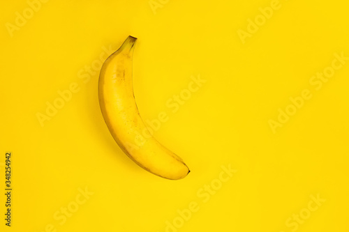 Banana on a yellow background