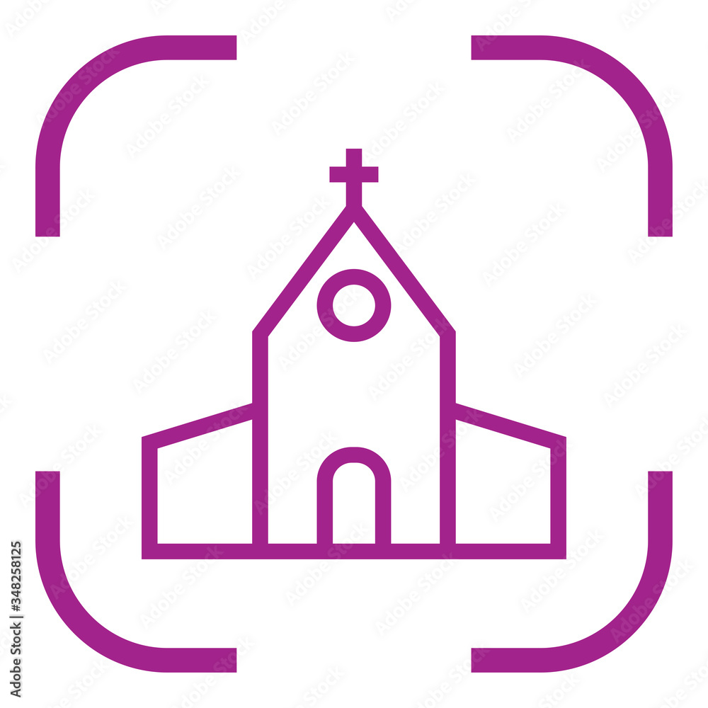 Church simple icon. Flat desing Church simple icon. Flat desing