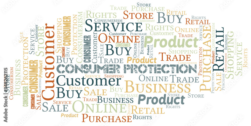 Consumer Protection word cloud collage made with text only. Consumer Protection word cloud collage made with text only.