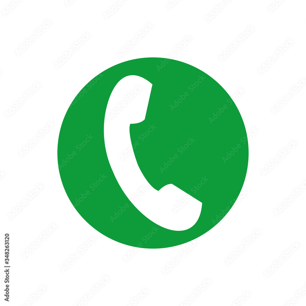 Phone icon vector. telephone icon with a green background Phone icon vector. telephone icon with a green background