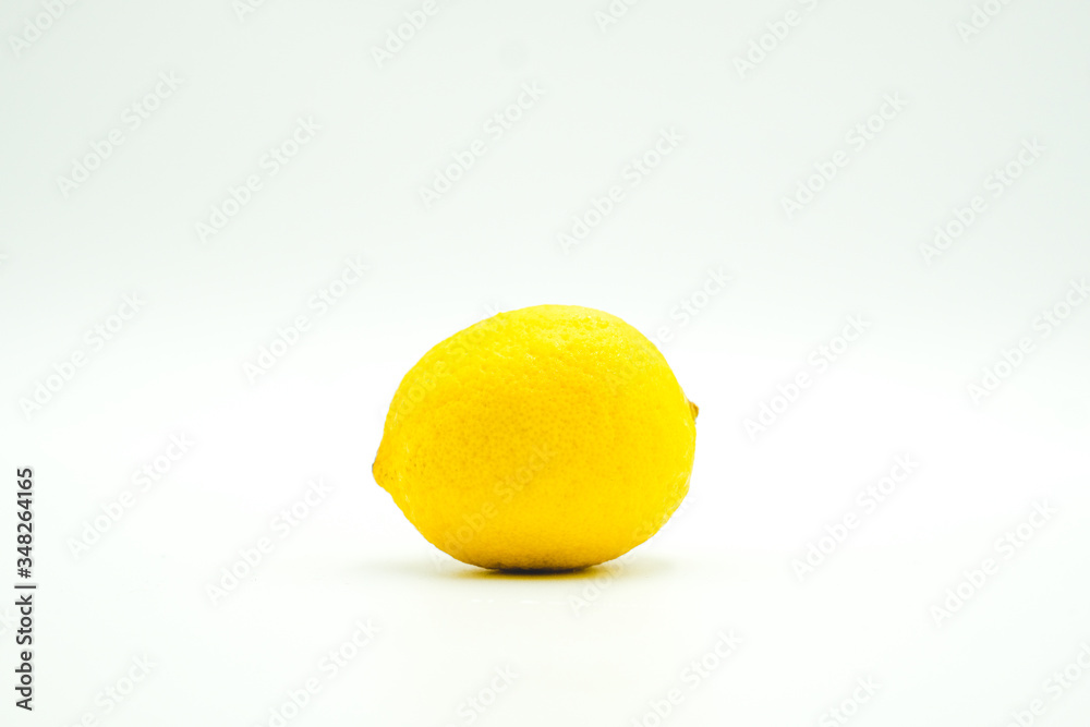 Fresh lemons shot on a white isolated background. Fresh lemons shot on a white isolated background.