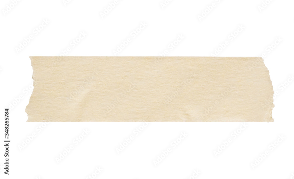 Yellow adhesive paper tape isolated on white background Yellow adhesive paper tape isolated on white background