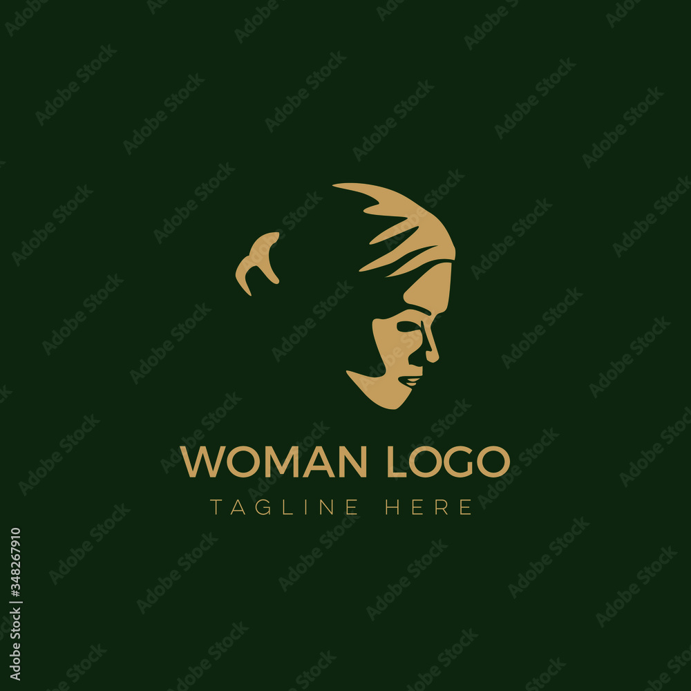 LOGO BEAUTY ELEGANT woman's face logo design template. Hair, girl, Abstract design concept for beauty salon, massage, magazine, cosmetic and spa. Premium vector icon. LOGO BEAUTY ELEGANT woman's face logo design template. Hair, girl, Abstract design concept for beauty salon, massage, magazine, cosmetic and spa. Premium vector icon.