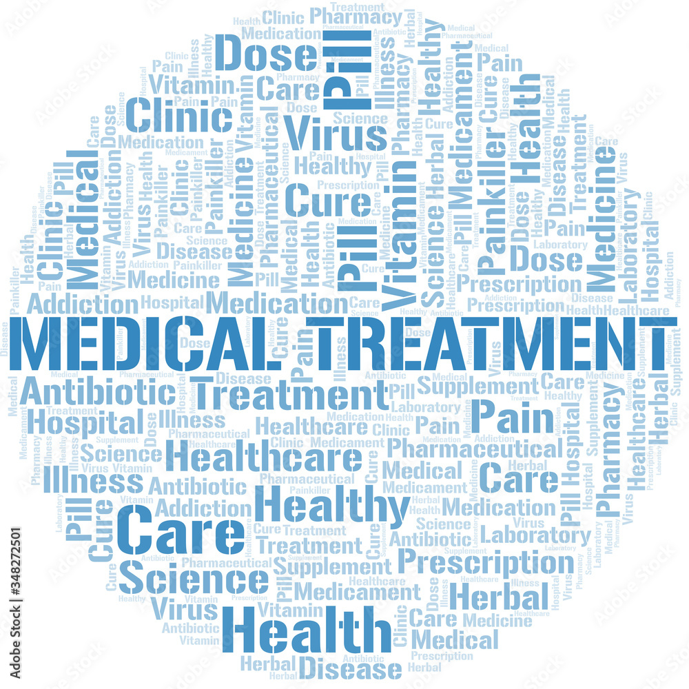 Medical Treatment word cloud collage made with text only. Medical Treatment word cloud collage made with text only.