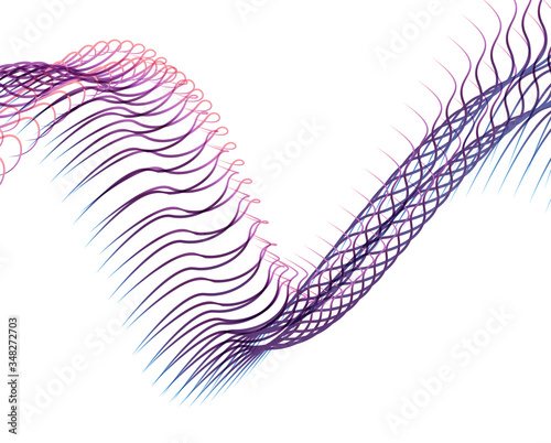 Abstract background blend wave line design for Wallpaper, Banner, Background, Card, Book Illustration, landing page