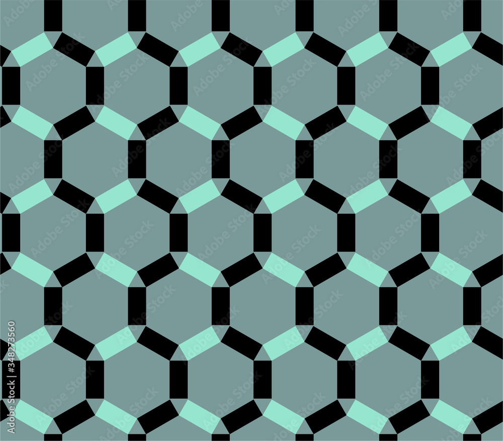 Abstract geometric hexagon pattern. Vector background. Abstract geometric hexagon pattern. Vector background.