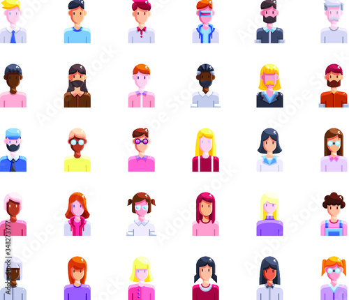 Wallpaper Mural icons, people, buttons, professions, interests, type Torontodigital.ca