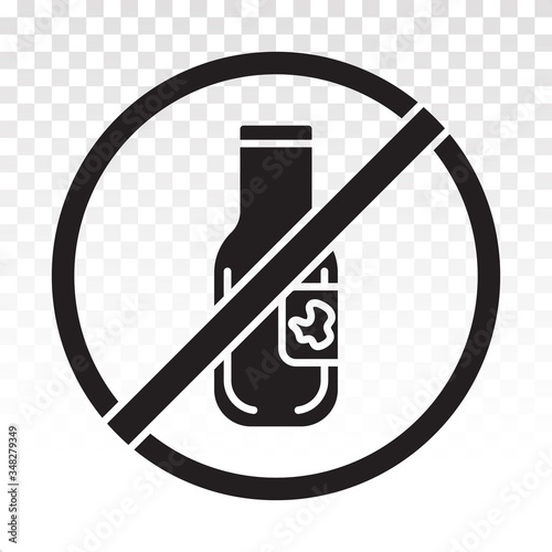 milk or dairy free food allergy product dietary sticker label - flat icons for apps and websites