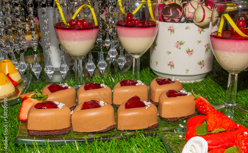 Festive brunch buffet Valentine's Day, Mother's Day, Woman's Day, catering and candy bar