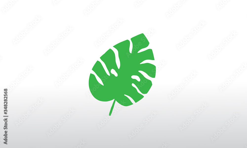 Obraz premium green leaf icon