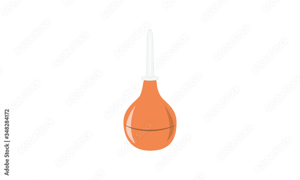 Medical pear symbol simple flat icon on background Medical pear symbol simple flat icon on background