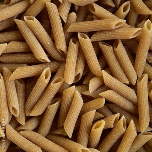 Penne Rigate italian pasta texture