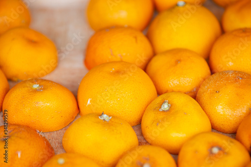 oranges drying in the sun