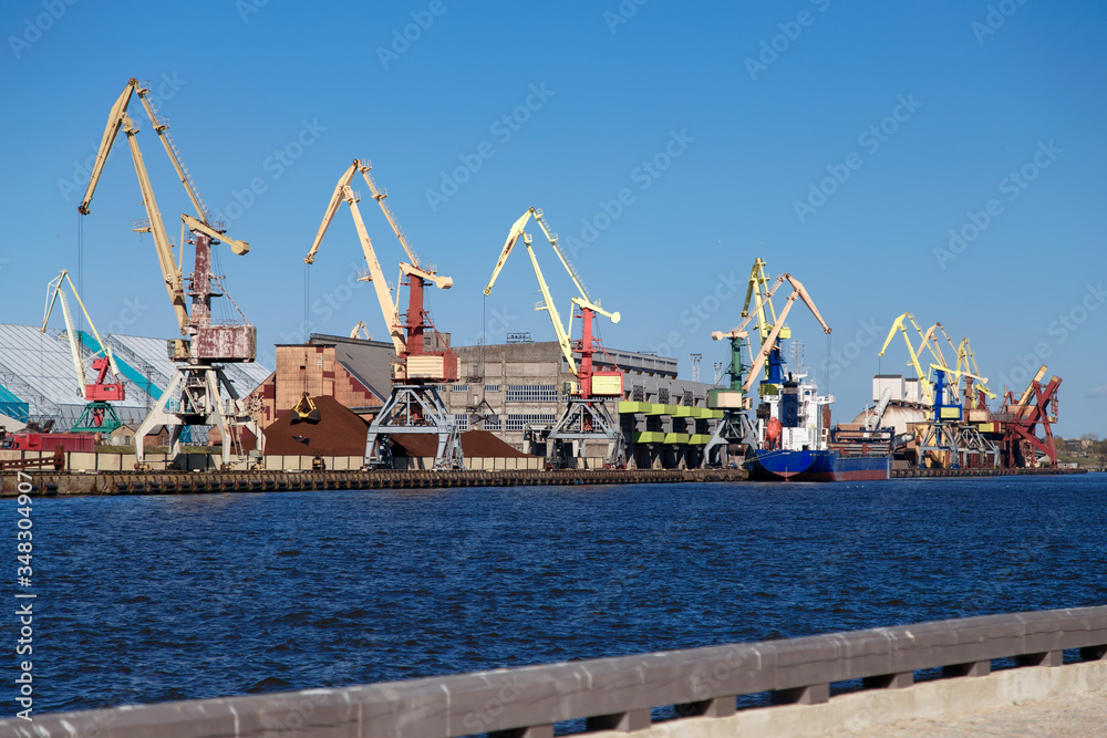 View of the cargo port