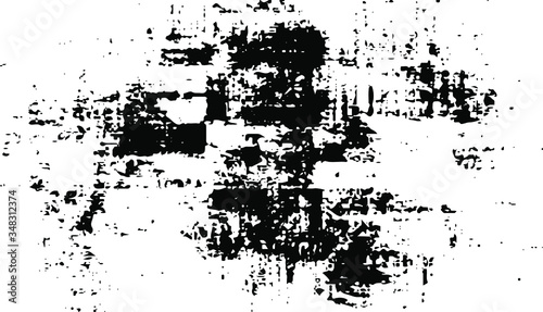 Wallpaper Mural Rough black and white texture vector. Distressed overlay texture. Grunge background. Abstract textured effect. Vector Illustration. Black isolated on white background. EPS10. Torontodigital.ca