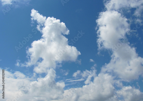blue sky with clouds