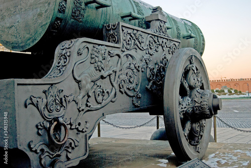 King Cannon (Tsar Pushka) shown in Moscow Kremlin