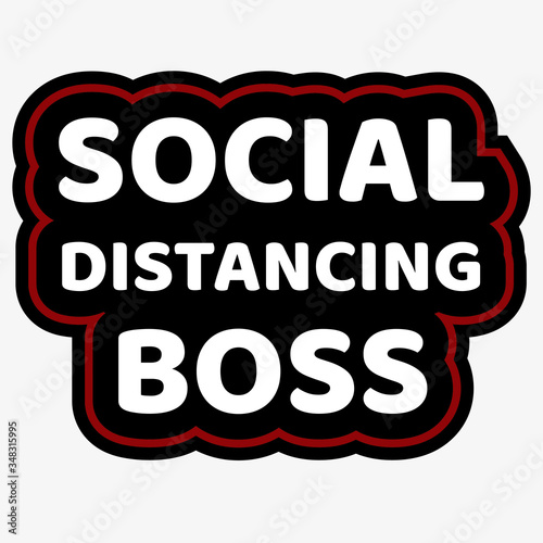 T-shirt design template for social distancing and all introverts that likes to keep distance before it was cool. Print on textile or stickers. Creative funny and anti-social sarcastic art.