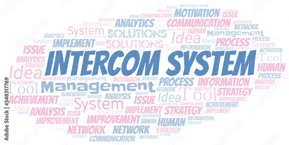 System typography vector word cloud. Stock Vector Adobe Stock