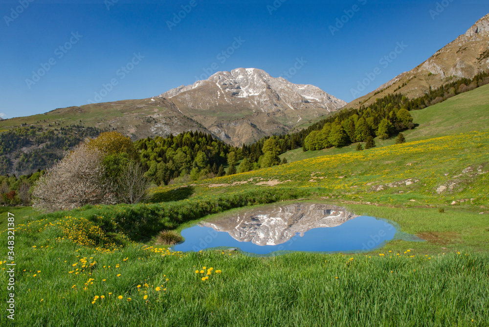 Fototapeta premium mountain reflecting