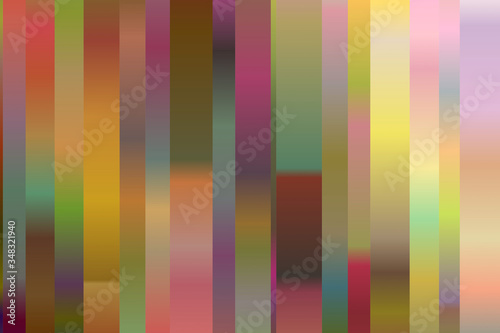 Pink, yellow and blue lines vector background.