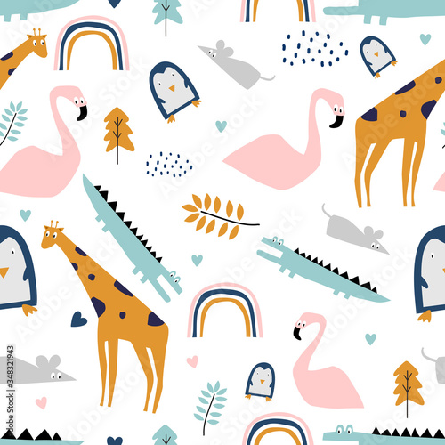 safari seamless pattern wit...