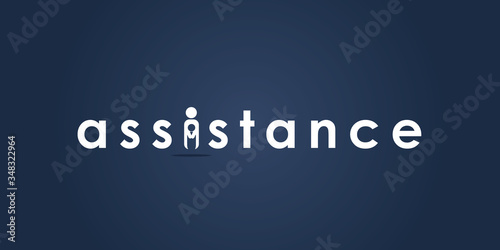 Victim assistance minimal symbolic logotype. Creative Charity Foundation Logo design. Concept for Child Care Organization