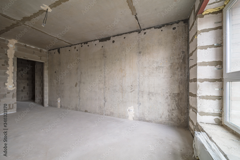 empty house light room in new building