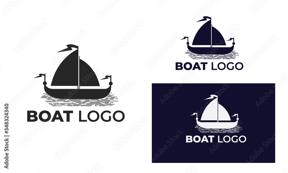 boat logo with style modern , can also be used yacht logo ,sailboat logo , beneteau , fishing boat, surfing boat logo with style modern , can also be used yacht logo ,sailboat logo , beneteau , fishing boat, surfing