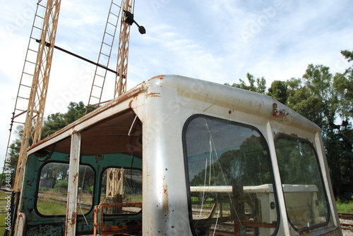 small old broken train