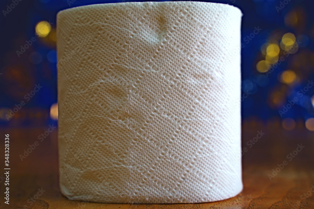 Obraz premium closeup of a roll of toilet paper