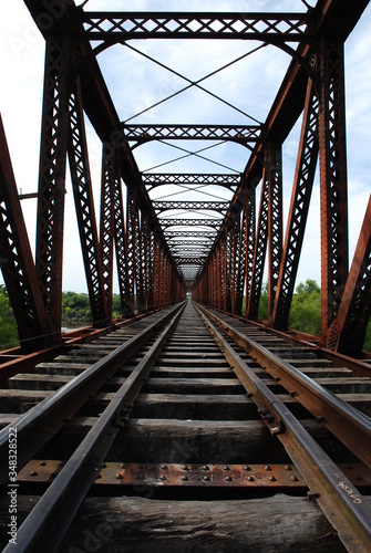 iron bridge with train track © IFerrari