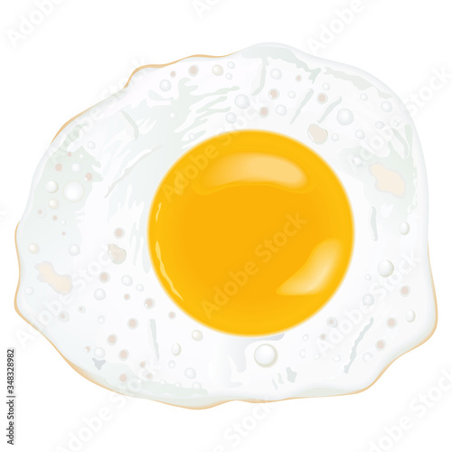 Vector drawing fried eggs