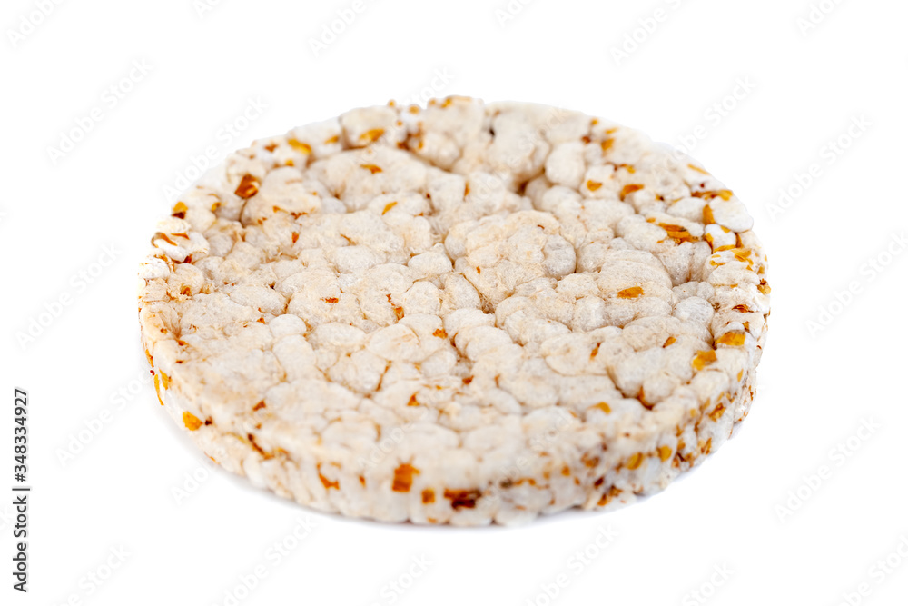 Corn cracker isolated on white background, Healthy snack Corn cracker isolated on white background, Healthy snack