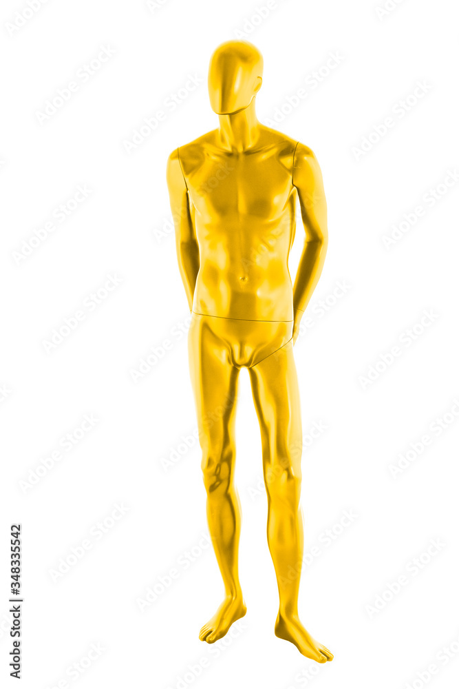 Gloss color mannequin male isolated Gloss color mannequin male isolated