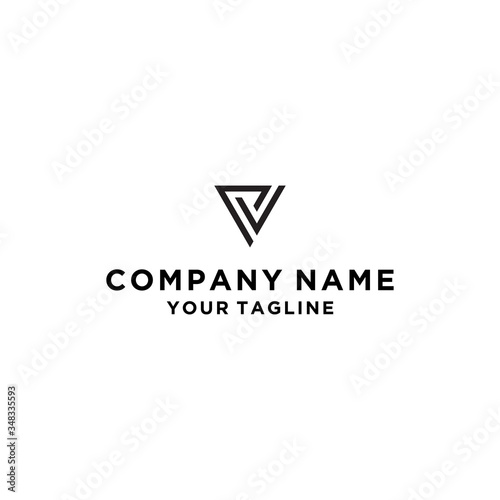 Free Download PV VP initial based Alphabet icon logo - GFXLoad