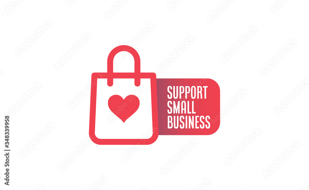 Support small business sticker. Popular Social Media design. Vector file. Buy local. Support small business sticker. Popular Social Media design. Vector file. Buy local.