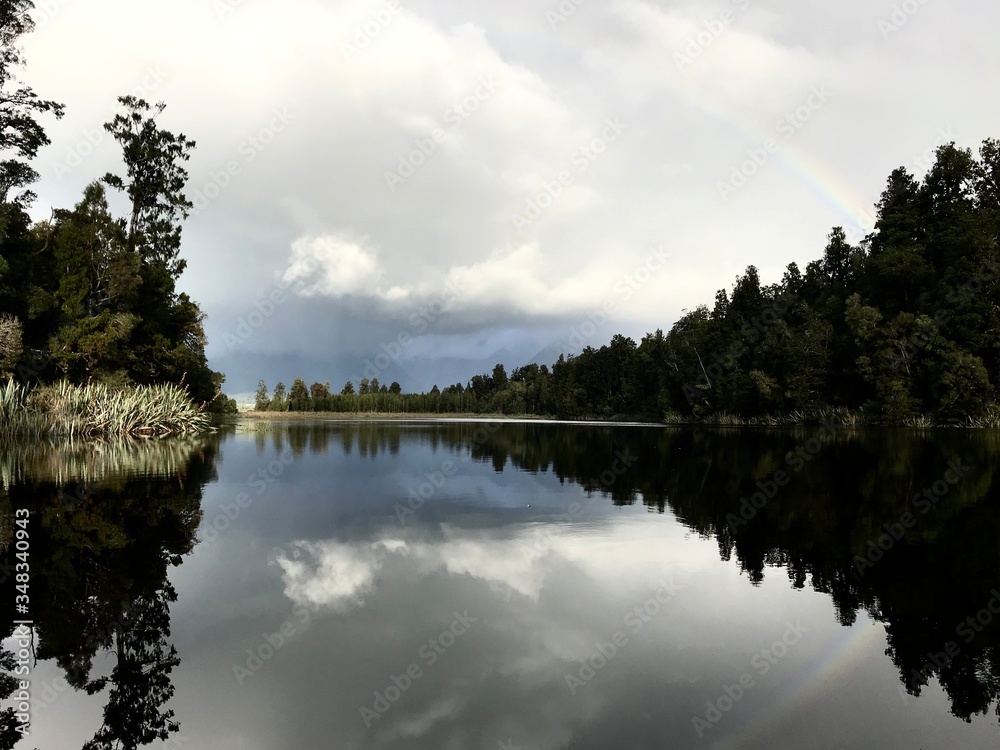 Reflejo lago Nueva Zelanda