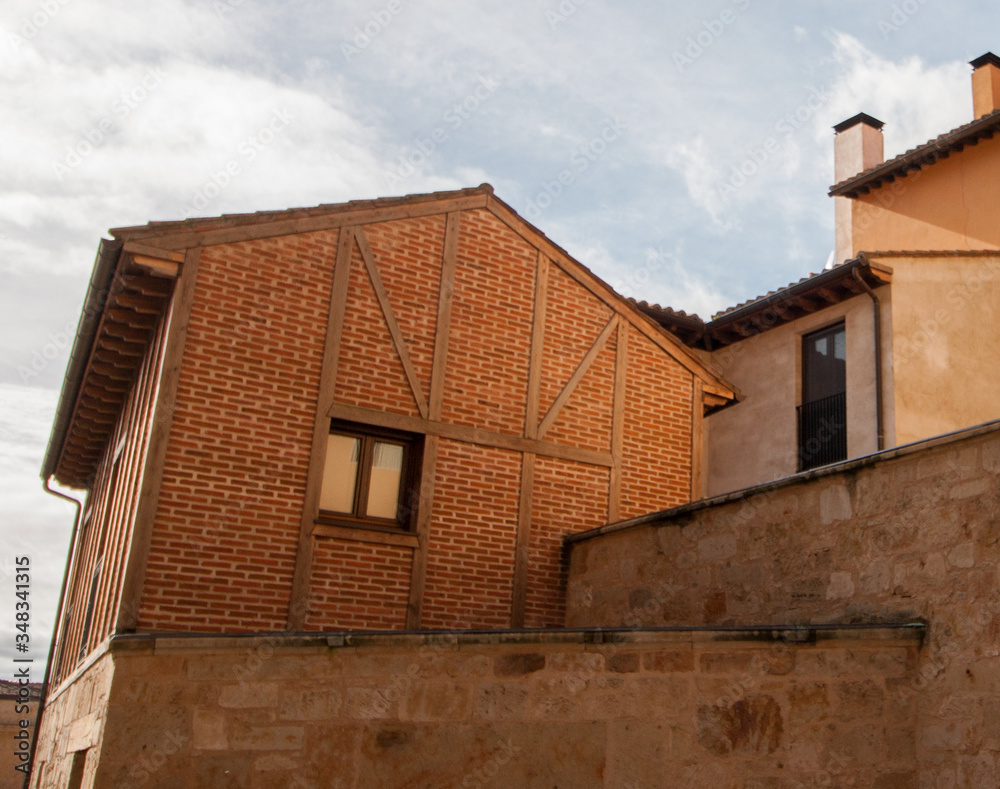 A lovely house made of bricks in Salamanca Spain,