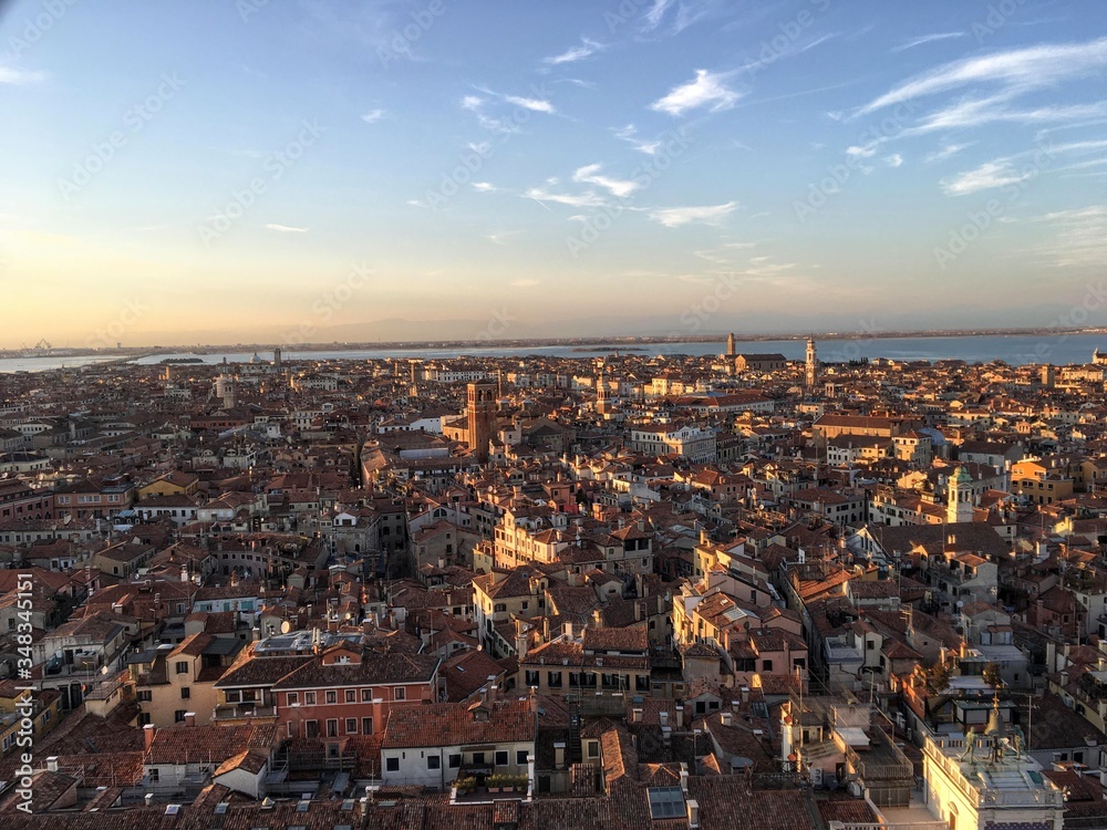 aerial view of Venice italy Venezia