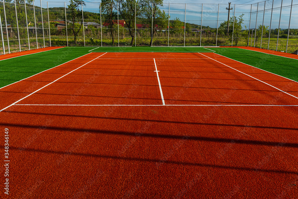 Fototapeta premium Synthetic sports field.